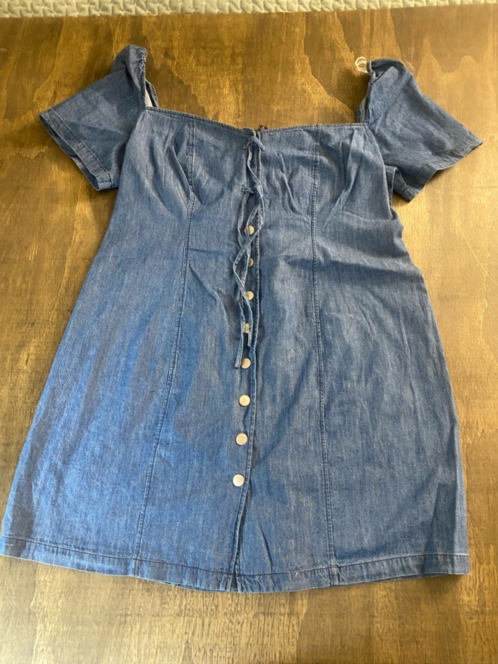 Eloquii Denim Midi Button Front Dress - Picture 2 of 5